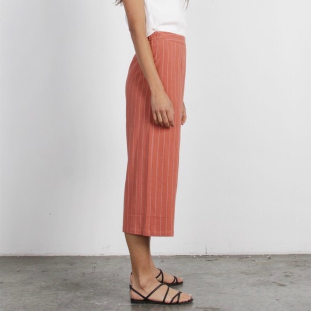 LAST ONE Layla Wide Leg Pants in Terracotta - Picture 2 of 6